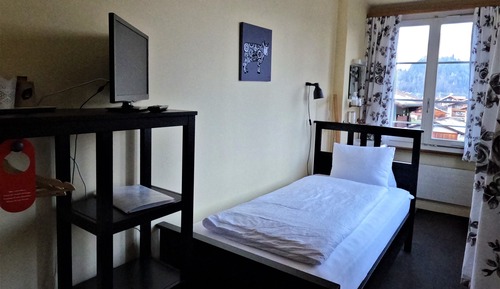 Economy Single Room, 1 Twin Bed, Bathtub, Mountain View