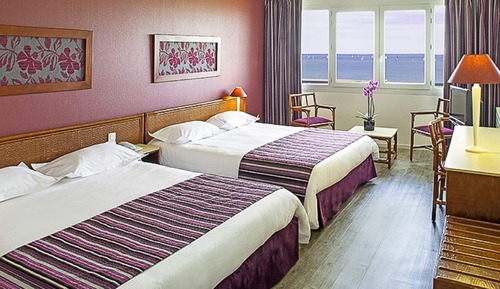 Family Room, 2 Double Beds, Sea View
