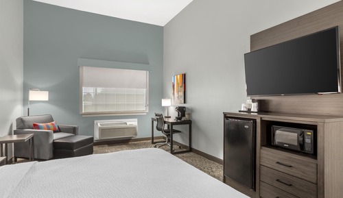 Standard Room, 1 King Bed, Non Smoking, Refrigerator & Microwave