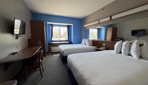 Standard Room, 2 Queen Beds, Non Smoking, Refrigerator & Microwave