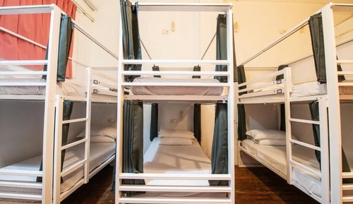 Bed in 14-Bed Mixed Dorm Shared Bathroom