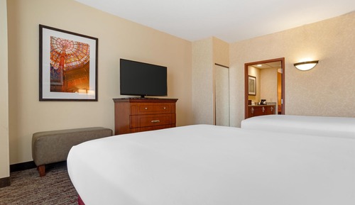 Suite, 2 Queen Beds, Accessible (Sofa Sleeper, Roll-in Shower, 2 Rooms)