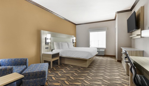 Standard Room, 1 King Bed, Non Smoking, Refrigerator & Microwave