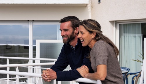 Double or Twin Room, Terrace, Sea View