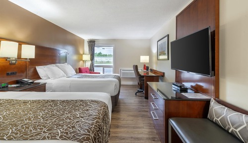 Standard Room, 2 Double Beds, Non Smoking, Refrigerator & Microwave