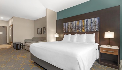 Suite, 1 King Bed, Non Smoking, Refrigerator & Microwave
