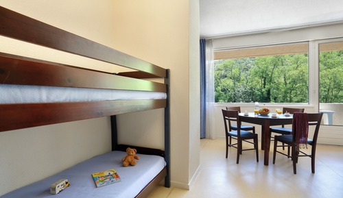 Studio with sleeping area for 4 people