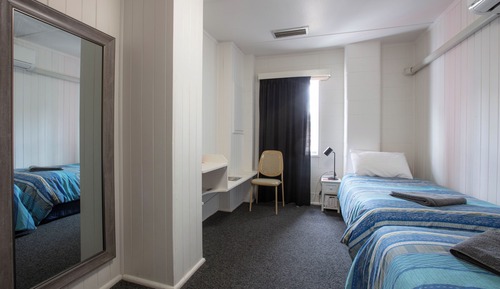 Twin Bed Lodge Room/Shared Bathroom