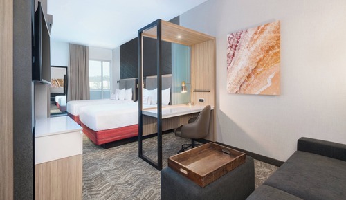 Suite, 1 King Bed (Mobility/Hearing Access, Roll-In Shwr)