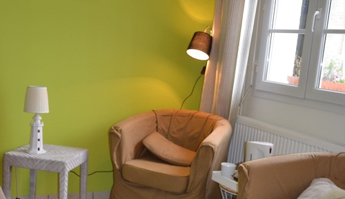 Double Room, Private Bathroom, Garden View