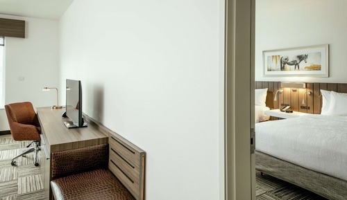 Suite, 2 Queen Beds, Accessible (Roll-In Shower, Mobility & Hearing)