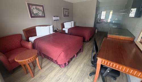 Double Room, 2 Double Beds, Smoking