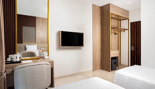 Deluxe Twin Room, 2 Twin Beds, Terrace, Garden View