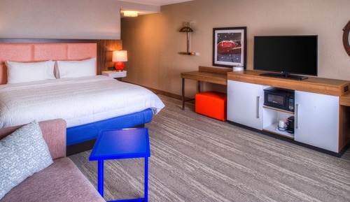 Room, 1 King Bed, Non Smoking, Refrigerator & Microwave