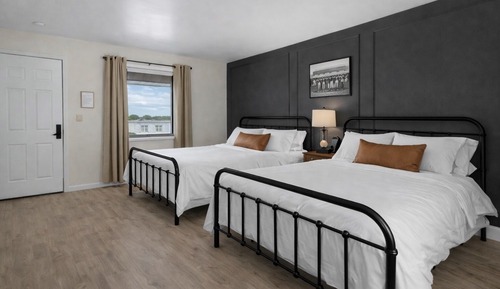 Double Room, 2 Queen Beds, Patio