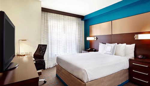 Suite, 1 King Bed with Sofa bed, Refrigerator & Microwave