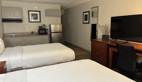 Studio, 2 Double Beds, Non Smoking, Kitchenette