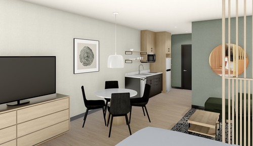 Studio, 1 King Bed with Sofa bed