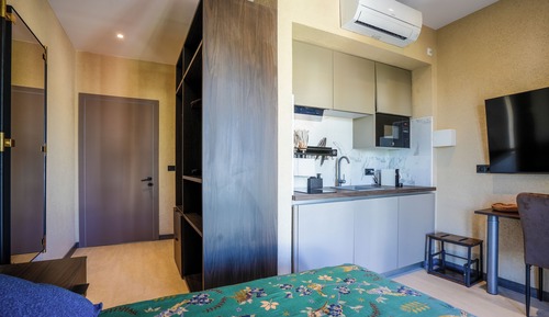 Luxury Studio, Balcony, Garden View