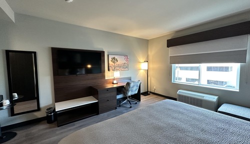 Standard Room, 1 King Bed, Non Smoking, Refrigerator & Microwave
