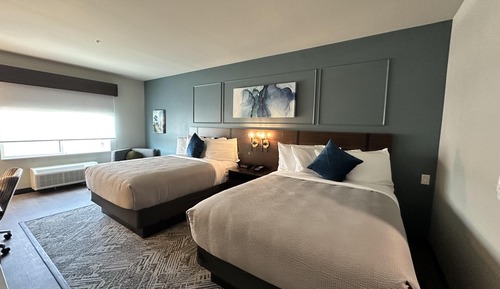 Standard Room, 2 Queen Beds, Non Smoking, Refrigerator & Microwave
