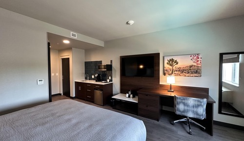 Standard Room, 1 King Bed, Accessible, Refrigerator & Microwave (Walk-in Shower)