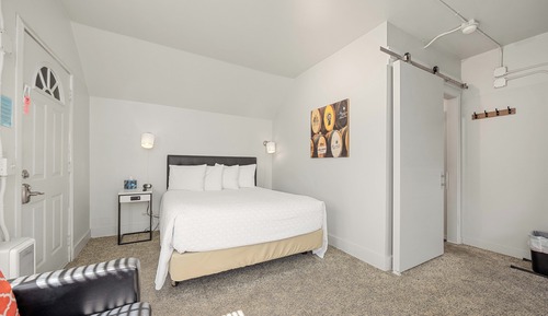 Basic Single Room, 1 Queen Bed with Sofa bed, Refrigerator & Microwave