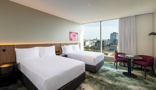 Standard Room, 2 Double Beds, City View