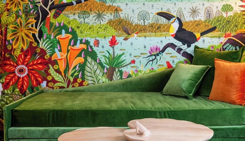 The immersive room Alain Thomas - Les Colibris