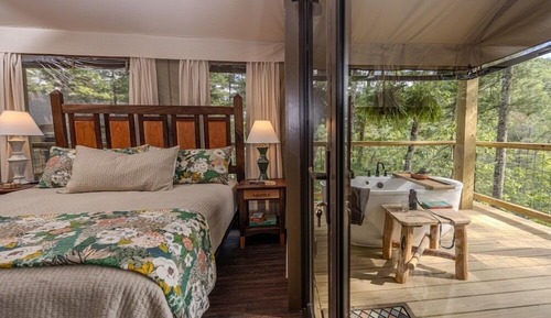Tent, 1 King Bed with Sofa bed, Mountain View