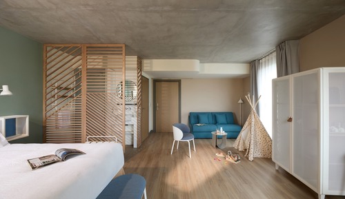 Premium Family Room including self-service snacks and drinks at the Club