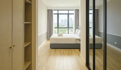 Deluxe Apartment, 1 Bedroom, Bathtub, City View