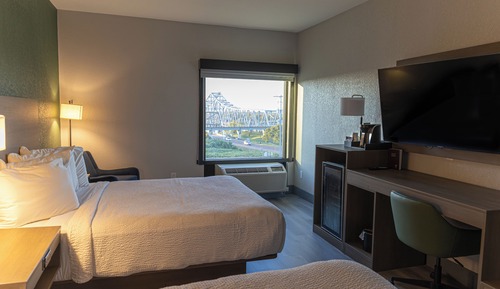 Double Room, 2 Queen Beds, Non Smoking