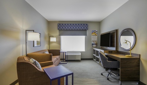Suite, 1 King Bed, Roll-in Shower