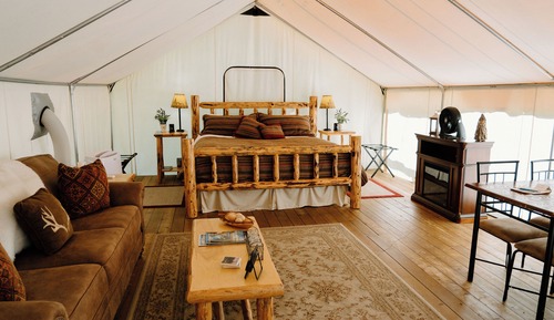 Romantic Tent, 1 King Bed with Sofa bed, Garden View