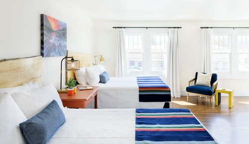 Luxury Quadruple Room, 2 Queen Beds, Mountain View