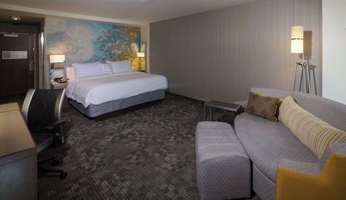 Suite, 1 King Bed with Sofa bed (Living Room)