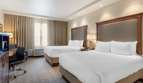 Standard Room, 2 Queen Beds, Non Smoking, Refrigerator & Microwave