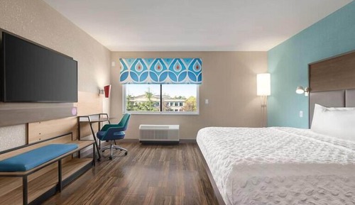 Room, 1 King Bed, Roll-in Shower (Mobility & Hearing)