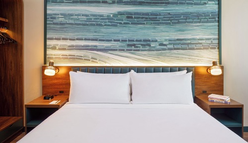 Room, 1 King Bed, Roll-in Shower