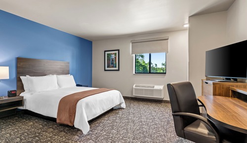 Standard Single Room, 1 Queen Bed (Hearing Impaired Roll In Shower)