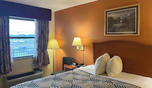 Deluxe Room, 1 Queen Bed, Smoking, Refrigerator & Microwave