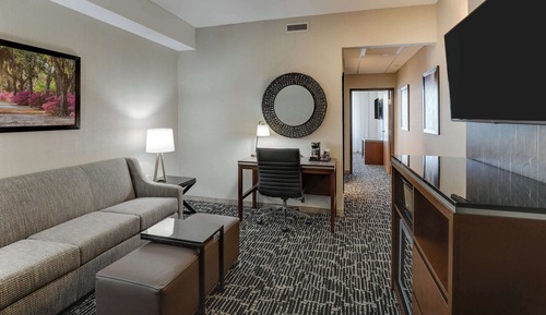 Suite, 1 King Bed with Sofa bed, Hearing Accessible, Bathtub (Upper Floor, Sofa Sleeper, 2 Rooms)