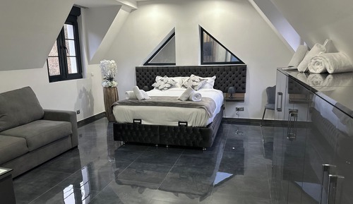 Family Room, 1 King Bed with Sofa bed