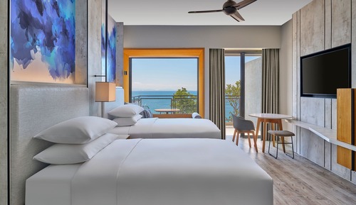 Deluxe Room, 2 Twin Beds, Sea View