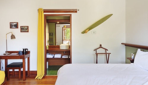 Deluxe Triple Room, Terrace, Garden View