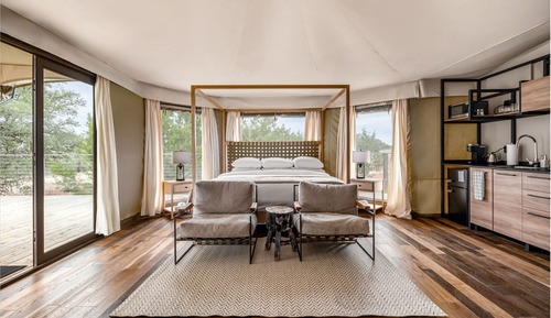 Luxury Tent, 2 Bedrooms, Hill View