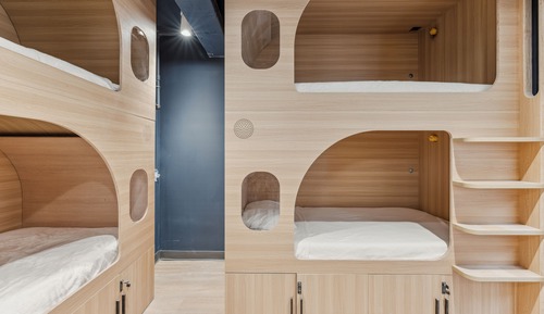 ADA Compliant, Shared Quadruple Room with Bunk Beds, Women only, Non-Smoking