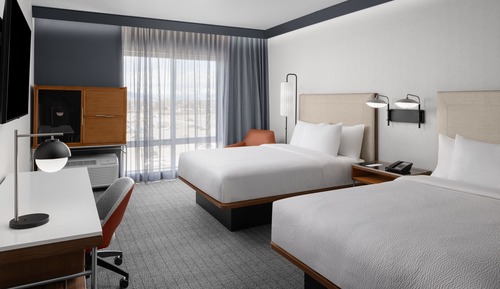 Basic Room, 2 Queen Beds (Mobility Accessible, Roll-in Shower)