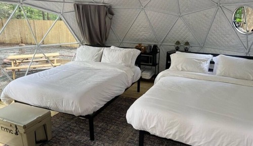 Premium Tent, 2 Double Beds, Hot Tub